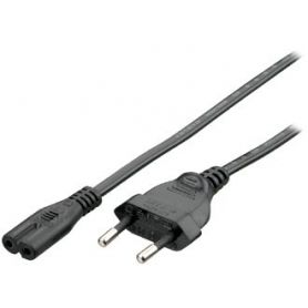 Equip Power Cable Euro-2 pin / IEC 60320 (C7), 1,80m, black - 112160