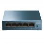 TP-LINK LiteWave 5-Port Gigabit Desktop Switch, 5 Gigabit RJ45 Ports, Desktop Steel Case - LS105G