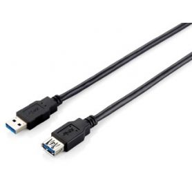 Equip Cabo USB 3.0 Extension A-A M/F 3m - Preto - 128399