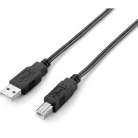 Equip Cabo USB 2,0 A/B M/M preto (1.8m) - 128860