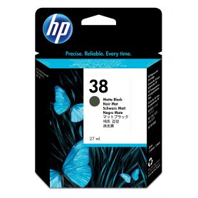 HP 38 Matte Black Pigment Ink Cartridge with Vivera Ink - C9412A
