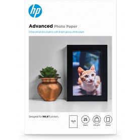 HP Advanced Glossy Photo Paper 250 g/m²-10 x 15 cm borderless/25 sht - Q8691A