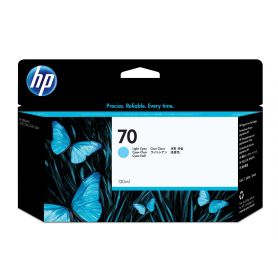 HP 70 130 ml Light Cyan Ink Cartridge with Vivera Ink - C9390A