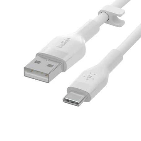 BOOST CHARGE¿ USB-A to USB-C_Silicon, 1M, White