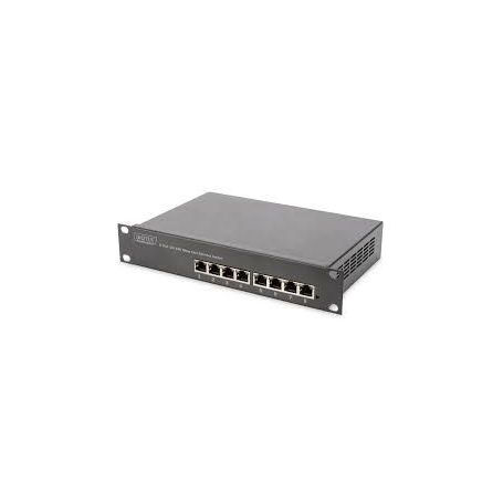 10 inch 8-port Fast Ethernet Switch 8 x 10/100Mbps RJ45, build-in power, incl. 10inch brackets