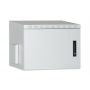 12U wall mounting cabinet, outdoor, IP55 713x600x600 mm, double wall, grey (RAL 7035) color grey (RAL 7035)