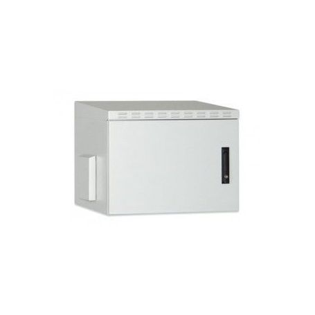 16U wall mounting cabinet, outdoor, IP55 891x600x450 mm, double wall, grey (RAL 7035) color grey (RAL 7035)