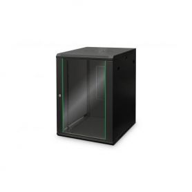16U wall mounting cabinet, Unique 820x600x600 mm, color black (RAL 9005)