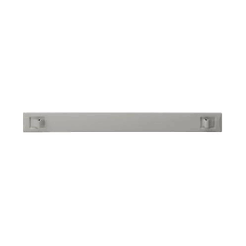 1U blank panel, snap-in, material ABS color grey