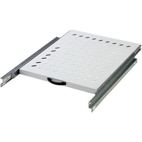 1U extendible shelf for 800 mm depth racks 40x484x568 mm, up to 25 kg, grey (RAL 7035) color grey (RAL 7035)
