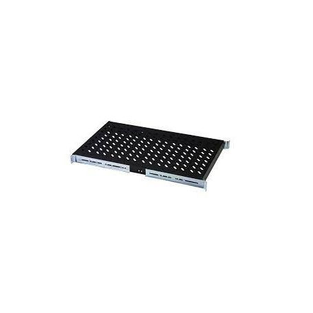 1U fixed shelf for racks from 1000 mm depth 44x483x737 mm, up to 100 kg, black (RAL 9005) color black (RAL 9005)