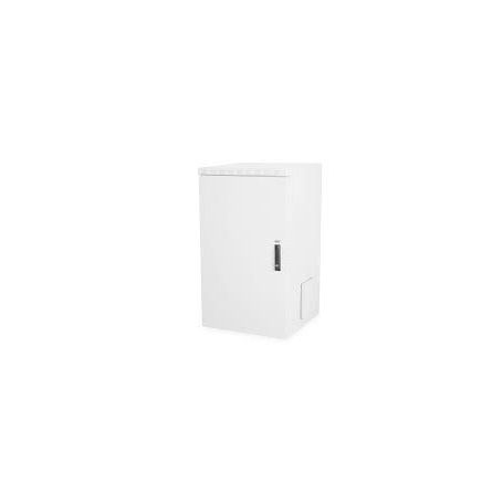 20U wall mounting cabinet, outdoor, IP55 1069x600x600 mm, double wall, grey (RAL 7035) color grey (RAL 7035)