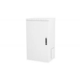 24U wall mounting cabinet, outdoor, IP55 1245x600x450 mm, color grey (RAL 7035)
