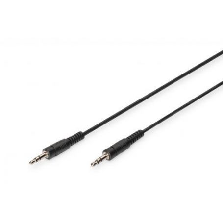 Audio connection cable, stereo 3.5mm 1.50m, CCS, 2x0.10/10, M/M, black