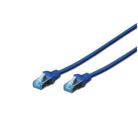 CAT 5e SF-UTP patch cable, PVC AWG 26/7, length 1 m, color blue