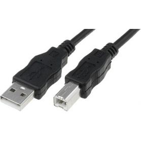 USB 2.0 connection cable, type A - B M/M, 1.0m, USB 2.0 conform, be
