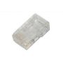 CAT 6 Modular Plug, 8P8C, unshielded For Round Cable, two-parts plug Package incl. insert load bar
