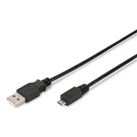 USB connection cable, type A - micro B M/M, 1.0m, USB 2.0, bl