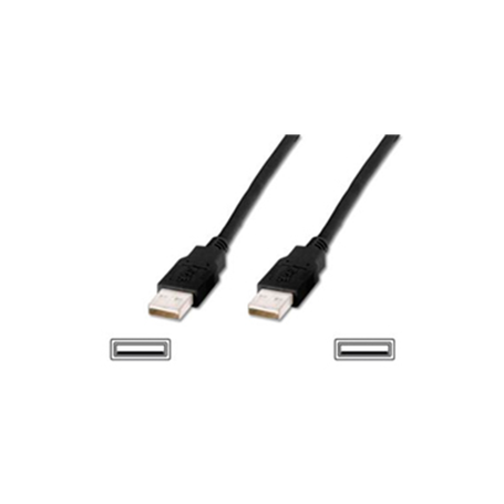 USB connection cable, type A M/M, 1.8m, USB 2.0 compatible, bl