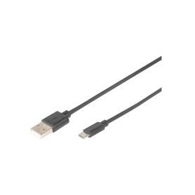USB connection cable, type A - micro B M/M, 1.0m, USB 2.0 compatible, bl