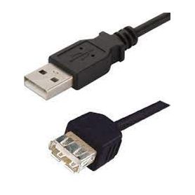 USB extension cable, type A M/F, 1.8m, USB 2.0 suitable, be