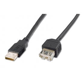 USB extension cable, type A M/F, 1.8m, USB 2.0 suitable, bl