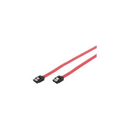 SATA connection cable, L-type, w/ latch F/F, 0.3m, straight, SATA II/III, re