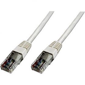 CAT 5e U-UTP patch cable, Cu, PVC AWG 26/7, length 0.5 m, color white
