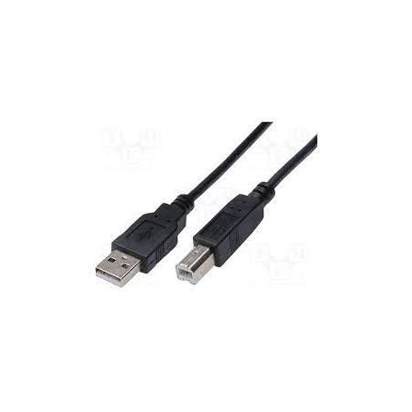 USB connection cable, type A - B M/M, 3.0m, USB 2.0 suitable, bl