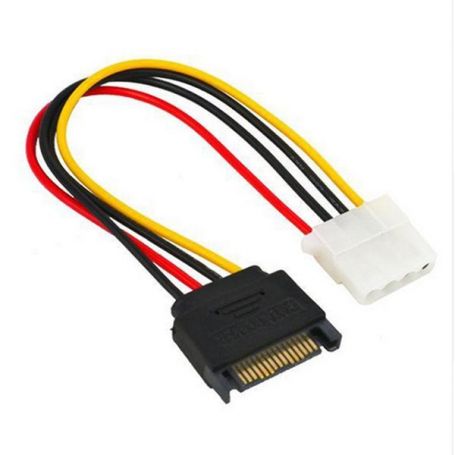 Internal power supply cable 0.15m, IDE - SATA 15pin connector, UL
