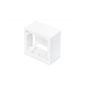 DIGITUS Surface mount box for faceplates 80x80 mm, color pure white French layout
