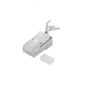 CAT 6A Modular Plug, 8P8C, shielded for solid wire AWG 22 - 23 package incl. insert load bar
