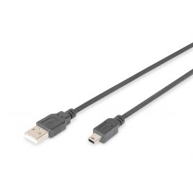USB 2.0 connection cable, type A - B M/M, 1.8m, USB 2.0 conform, bl