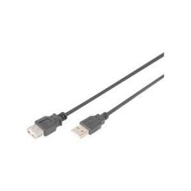 USB 2.0 extension cable, type A M/F, 1.8m, USB 2.0 conform, bl