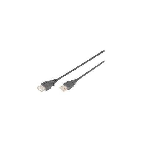 USB 2.0 extension cable, type A M/F, 1.8m, USB 2.0 conform, bl