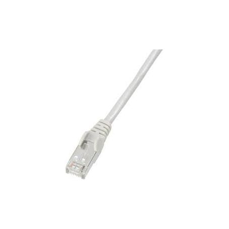 CAT 5e F-UTP patch cable, Cu, PVC AWG 26/7, length 1 m, color grey