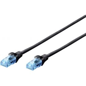 CAT 5e U-UTP patch cable, Cu, PVC AWG 26/7, length 2 m, color black