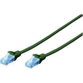 CAT 5e U-UTP patch cable, Cu, PVC AWG 26/7, length 2 m, color green