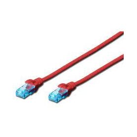 CAT 5e U-UTP patch cable, Cu, PVC AWG 26/7, length 2 m, color red