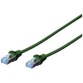 CAT 5e SF-UTP patch cable, PVC AWG 26/7, length 3 m, color green