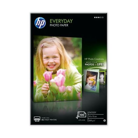 HP Everyday Glossy Photo Paper-100 sht/10 x 15 cm - CR757A