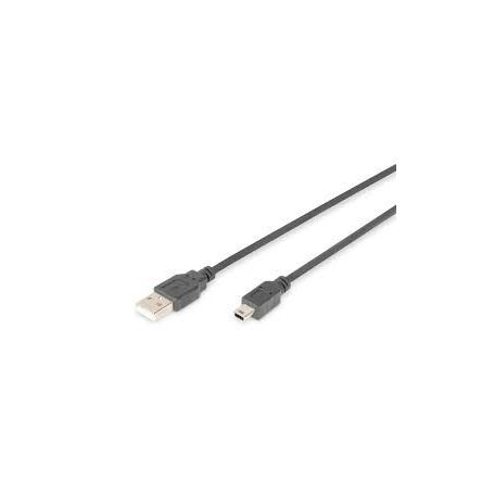 USB 2.0 connection cable, type A - B M/M, 1.0m, USB 2.0 conform, bl