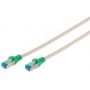 CAT 5e SF-UTP crossover patch cable, Cu, PVC AWG 26/7, length 2 m, color grey