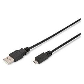 USB 2.0 connection cable, type A - micro B M/M, 1.0m, USB 2.0 conform, bl