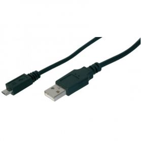 USB 2.0 connection cable, type A - micro B M/M, 1.8m, USB 2.0 conform, bl