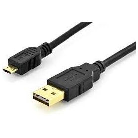 USB 2.0 connection cable, type A - micro B M/M, 1.0m, High Speed, connectors reversible, bl