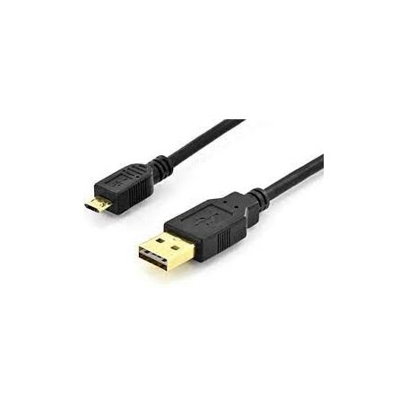 USB 2.0 connection cable, type A - micro B M/M, 1.0m, High Speed, connectors reversible, bl