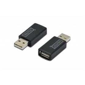 DIGITUS USB Charging Adapter USB A Male / USB A Female, black