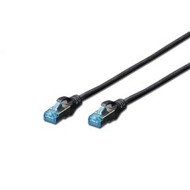 CAT 5e SF-UTP patch cable, Cu, PVC AWG 26/7, length 3 m, color black