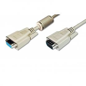 VGA Monitor extension cable, HD15 M/F, 1.8m, 3CF/4C, be